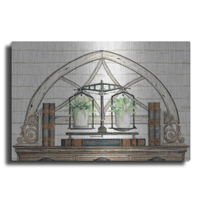 Luxe Metal Art 'All Things Near and Dear I' by Cindy Jacobs, Metal Wall Art