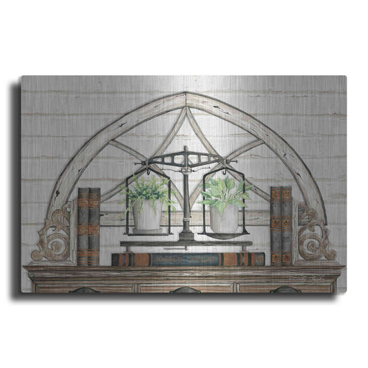 Luxe Metal Art 'All Things Near and Dear I' by Cindy Jacobs, Metal Wall Art