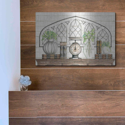 Luxe Metal Art 'All Things Near and Dear II' by Cindy Jacobs, Metal Wall Art,16x12