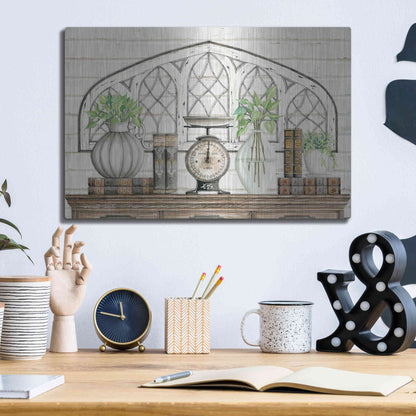 Luxe Metal Art 'All Things Near and Dear II' by Cindy Jacobs, Metal Wall Art,16x12