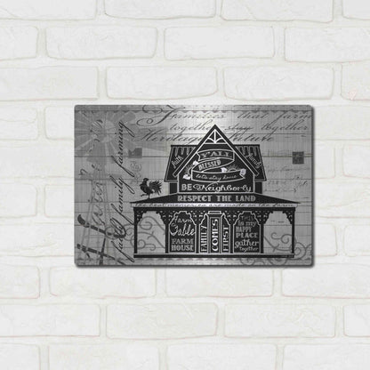 Luxe Metal Art 'Y'all Blessed Farmhouse' by Cindy Jacobs, Metal Wall Art,16x12