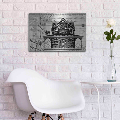 Luxe Metal Art 'Y'all Blessed Farmhouse' by Cindy Jacobs, Metal Wall Art,24x16