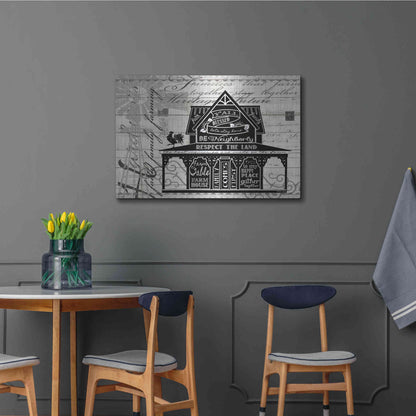 Luxe Metal Art 'Y'all Blessed Farmhouse' by Cindy Jacobs, Metal Wall Art,36x24