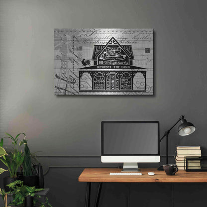 Luxe Metal Art 'Y'all Blessed Farmhouse' by Cindy Jacobs, Metal Wall Art,36x24