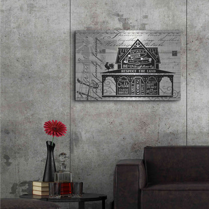 Luxe Metal Art 'Y'all Blessed Farmhouse' by Cindy Jacobs, Metal Wall Art,36x24