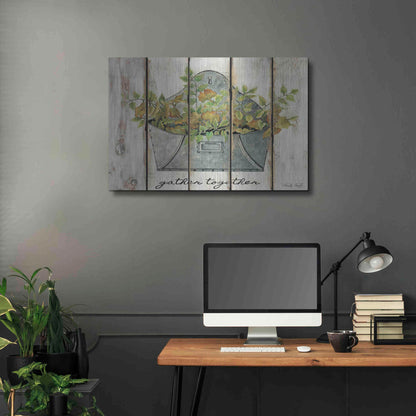Luxe Metal Art 'Gather Together' by Cindy Jacobs, Metal Wall Art,36x24