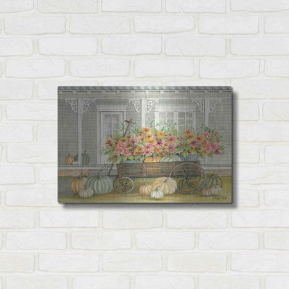 Luxe Metal Art 'Fall Wagon' by Cindy Jacobs, Metal Wall Art,24x16