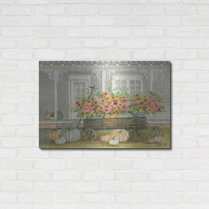 Luxe Metal Art 'Fall Wagon' by Cindy Jacobs, Metal Wall Art,36x24