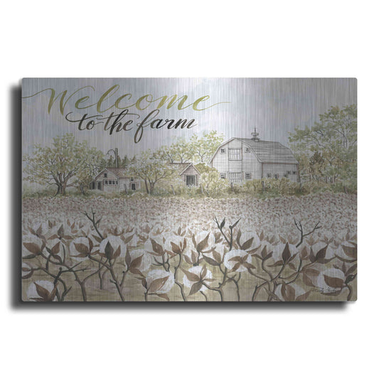 Luxe Metal Art 'Welcome to the Farm' by Cindy Jacobs, Metal Wall Art