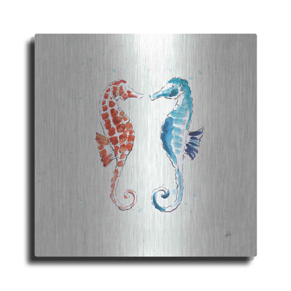 Luxe Metal Art 'Maritime IX' by Daphne Brissonet, Metal Wall Art