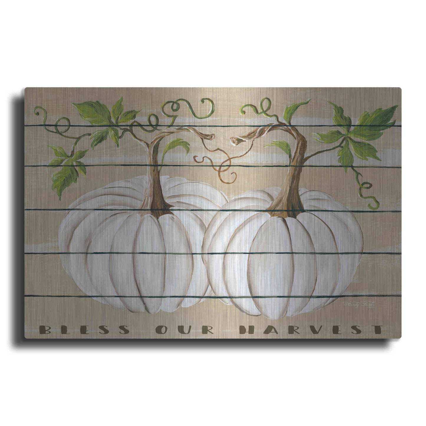 Luxe Metal Art 'Bless Our Harvest' by Cindy Jacobs, Metal Wall Art
