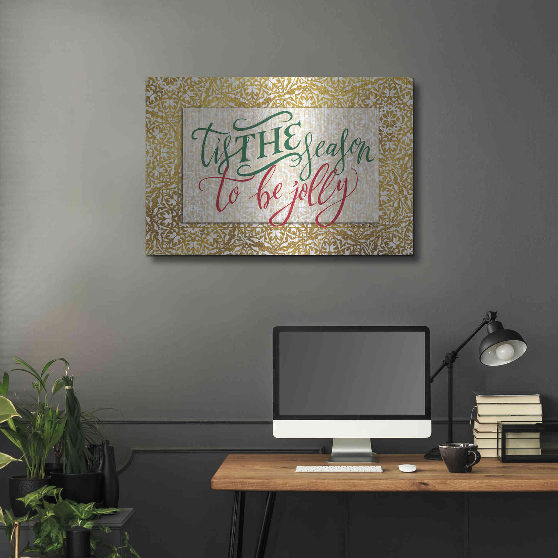 Luxe Metal Art 'Tis the Season' by Cindy Jacobs, Metal Wall Art,36x24