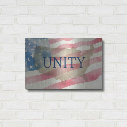 Luxe Metal Art 'USA Unity' by Cindy Jacobs, Metal Wall Art,24x16