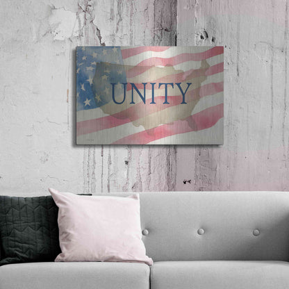 Luxe Metal Art 'USA Unity' by Cindy Jacobs, Metal Wall Art,36x24