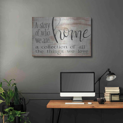 Luxe Metal Art 'Home - A Collection of All the Things We Love' by Cindy Jacobs, Metal Wall Art,36x24