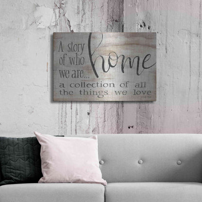 Luxe Metal Art 'Home - A Collection of All the Things We Love' by Cindy Jacobs, Metal Wall Art,36x24