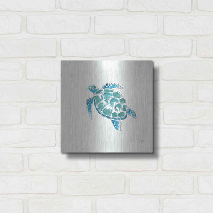 Luxe Metal Art 'Maritime VII' by Daphne Brissonet, Metal Wall Art,12x12