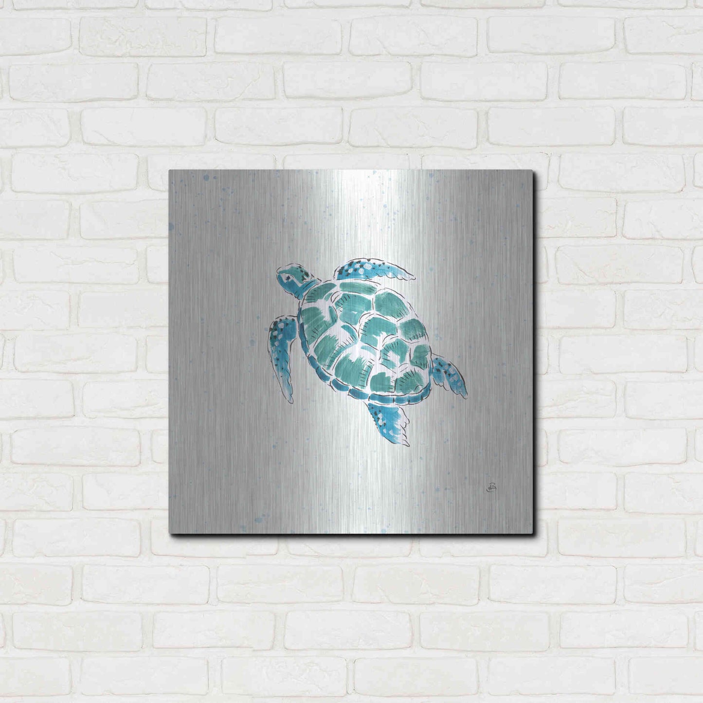 Luxe Metal Art 'Maritime VII' by Daphne Brissonet, Metal Wall Art,24x24