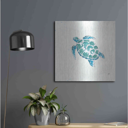 Luxe Metal Art 'Maritime VII' by Daphne Brissonet, Metal Wall Art,24x24