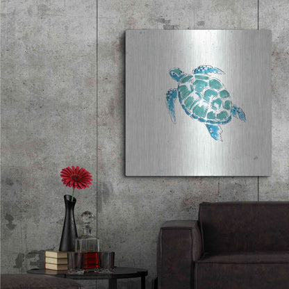 Luxe Metal Art 'Maritime VII' by Daphne Brissonet, Metal Wall Art,36x36