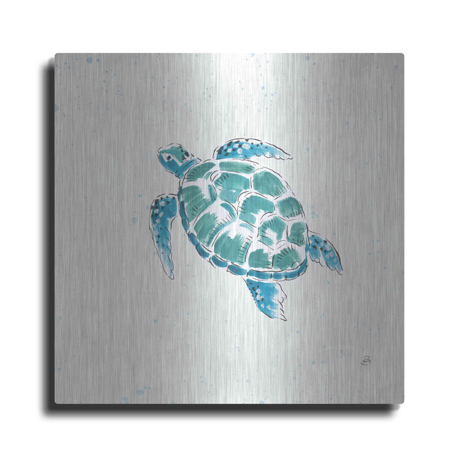 Luxe Metal Art 'Maritime VII' by Daphne Brissonet, Metal Wall Art