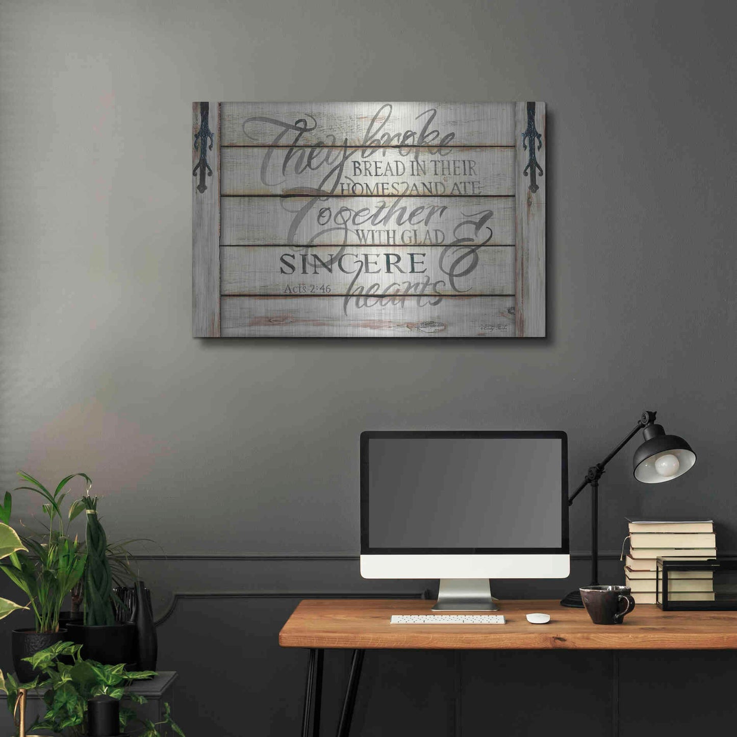 Luxe Metal Art 'They Broke Break' by Cindy Jacobs, Metal Wall Art,36x24