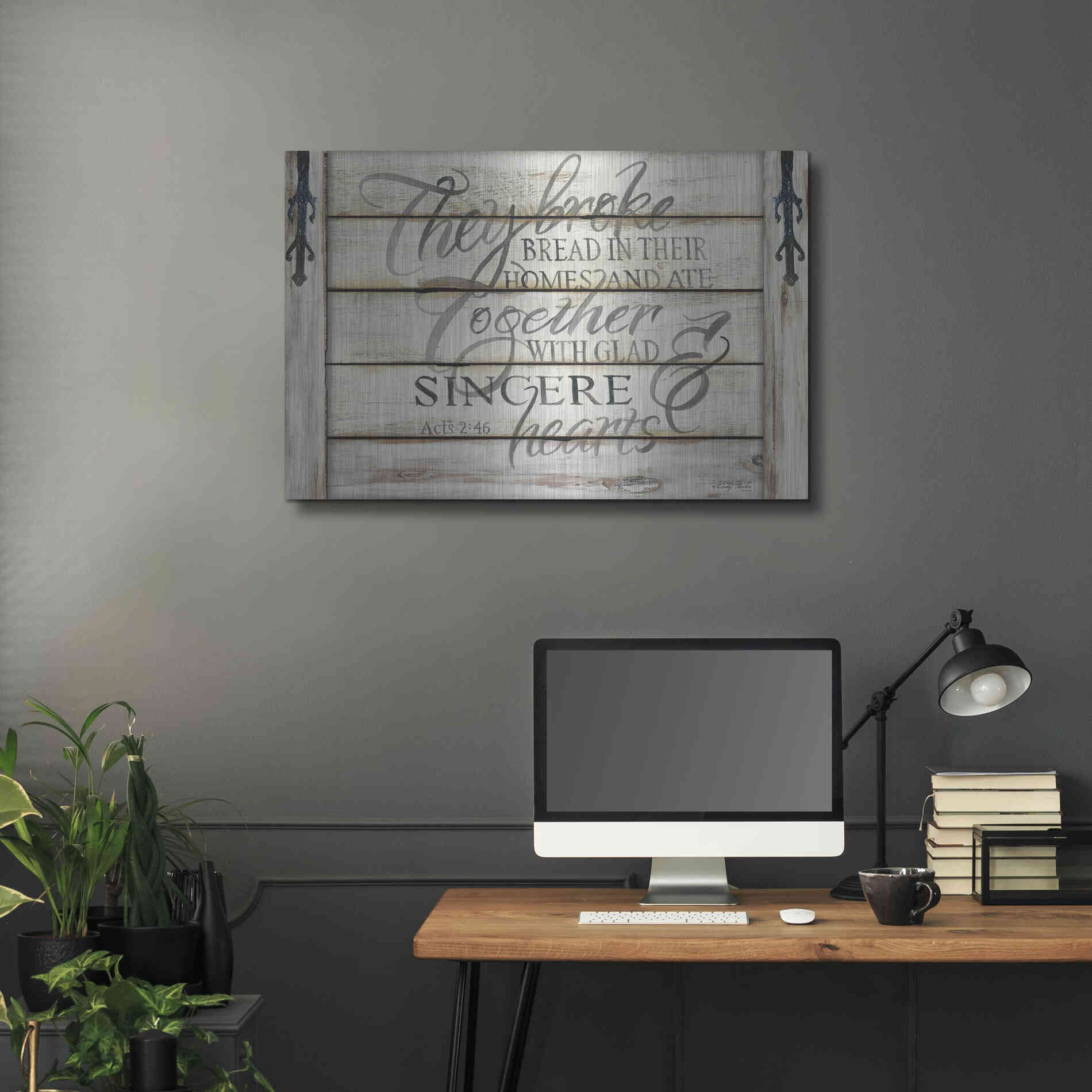 Luxe Metal Art 'They Broke Break' by Cindy Jacobs, Metal Wall Art,36x24
