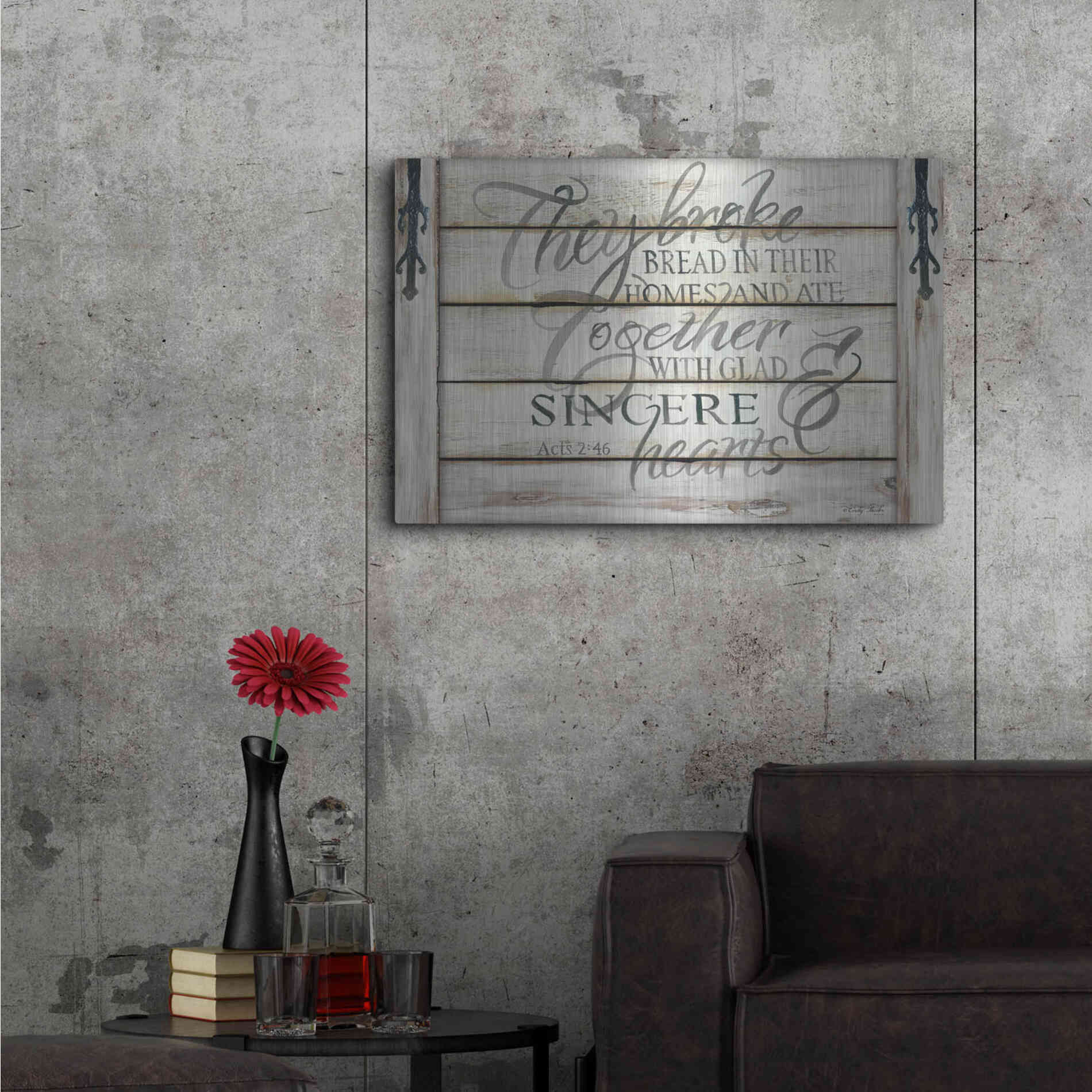 Luxe Metal Art 'They Broke Break' by Cindy Jacobs, Metal Wall Art,36x24