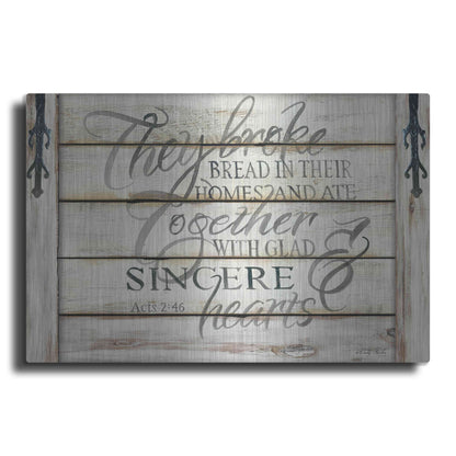 Luxe Metal Art 'They Broke Break' by Cindy Jacobs, Metal Wall Art