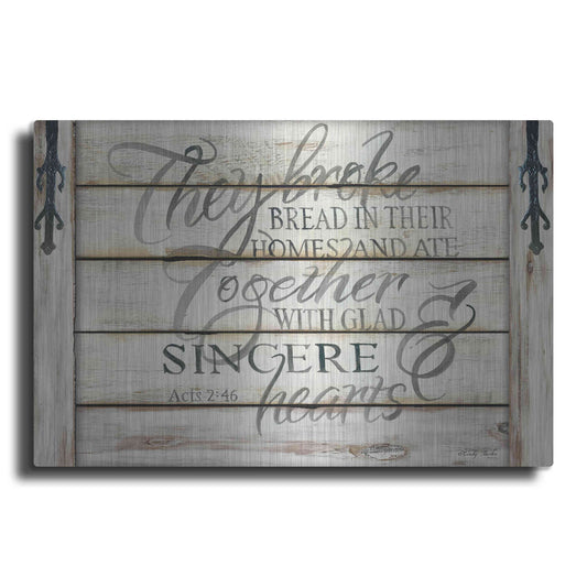 Luxe Metal Art 'They Broke Break' by Cindy Jacobs, Metal Wall Art
