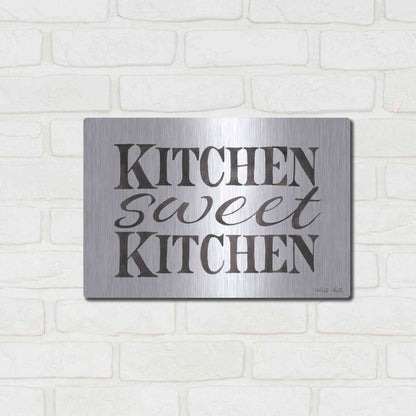 Luxe Metal Art 'Kitchen Sweet Kitchen' by Cindy Jacobs, Metal Wall Art,16x12