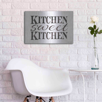 Luxe Metal Art 'Kitchen Sweet Kitchen' by Cindy Jacobs, Metal Wall Art,24x16