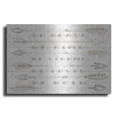 Luxe Metal Art 'Arrow Sentiments' by Cindy Jacobs, Metal Wall Art