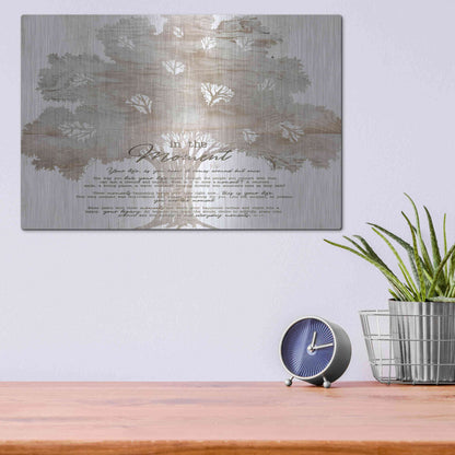 Luxe Metal Art 'In the Moment Tree' by Cindy Jacobs, Metal Wall Art,16x12