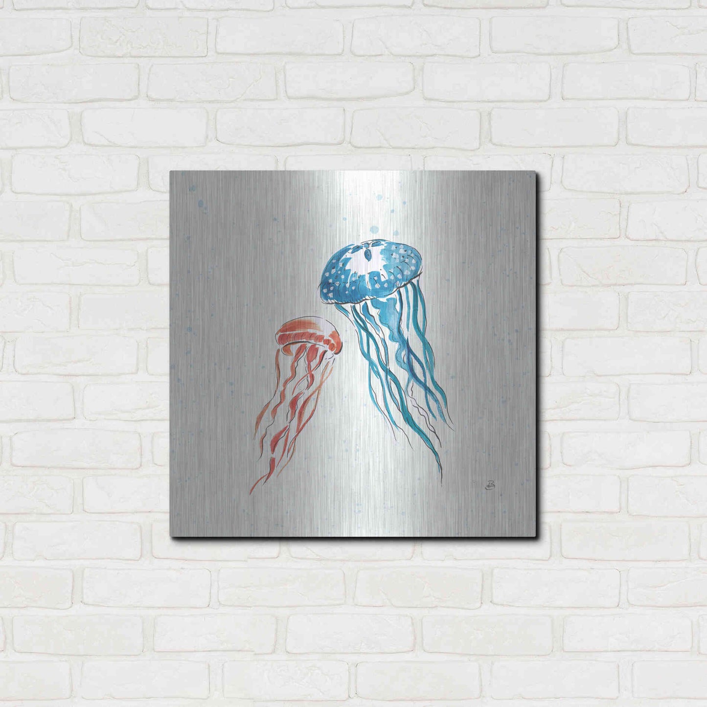 Luxe Metal Art 'Maritime VI' by Daphne Brissonet, Metal Wall Art,24x24