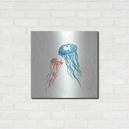 Luxe Metal Art 'Maritime VI' by Daphne Brissonet, Metal Wall Art,24x24