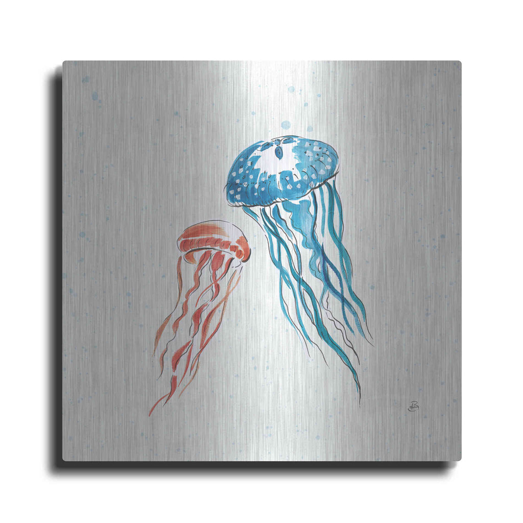 Luxe Metal Art 'Maritime VI' by Daphne Brissonet, Metal Wall Art