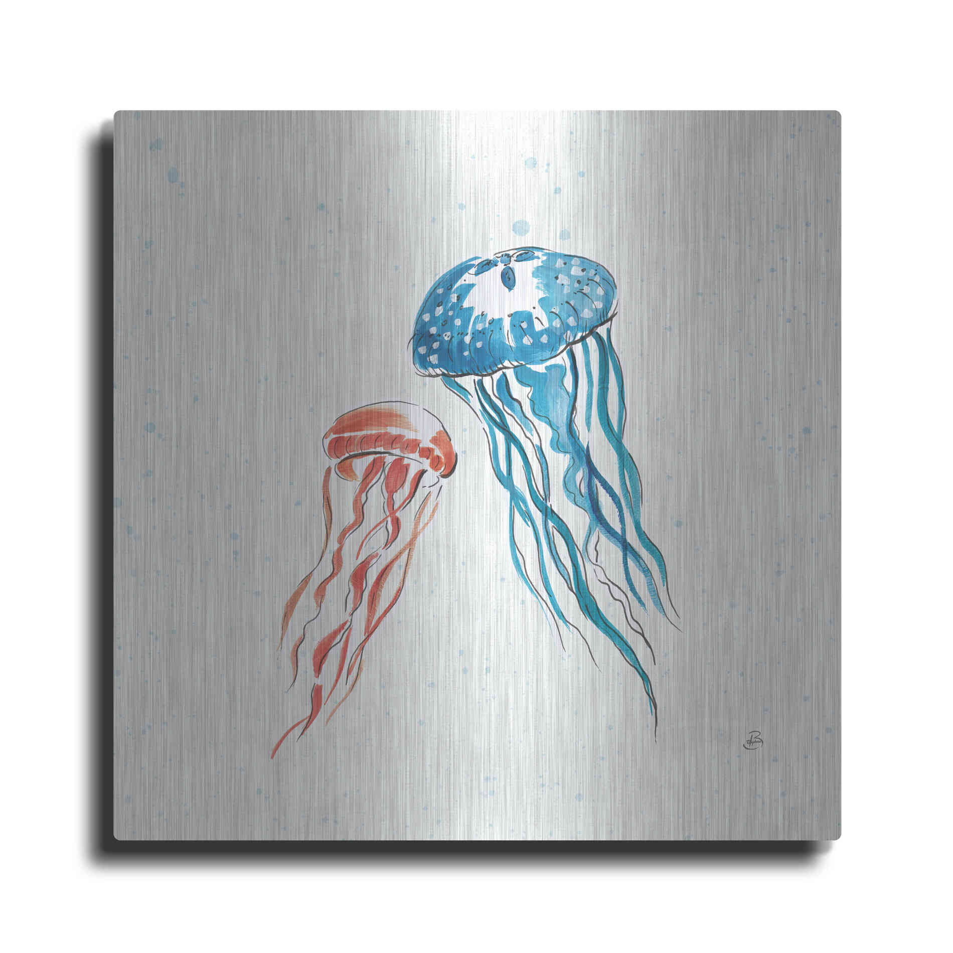 Luxe Metal Art 'Maritime VI' by Daphne Brissonet, Metal Wall Art