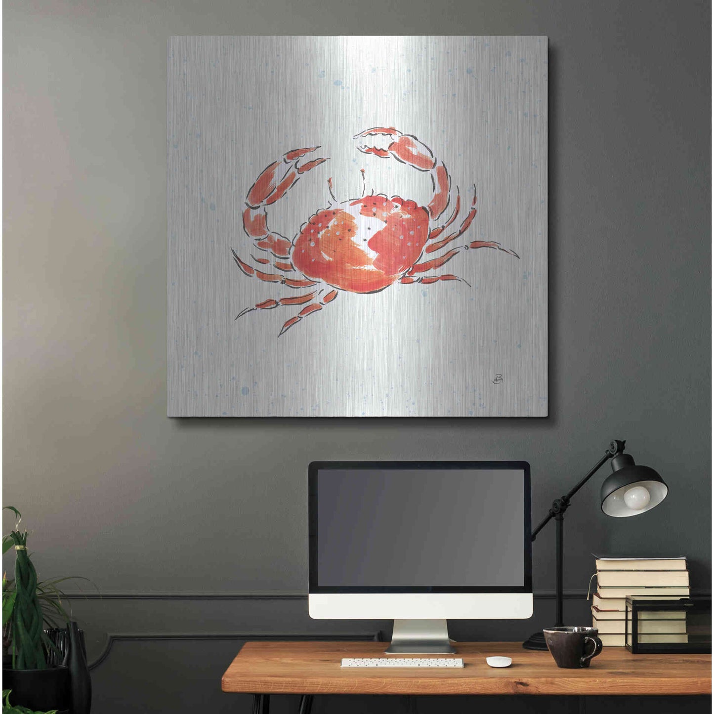 Luxe Metal Art 'Maritime XI' by Daphne Brissonet, Metal Wall Art,36x36