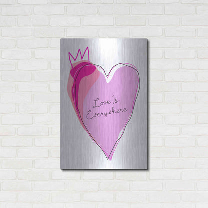 Luxe Metal Art 'Love is Everywhere' by Ayse, Metal Wall Art,24x36