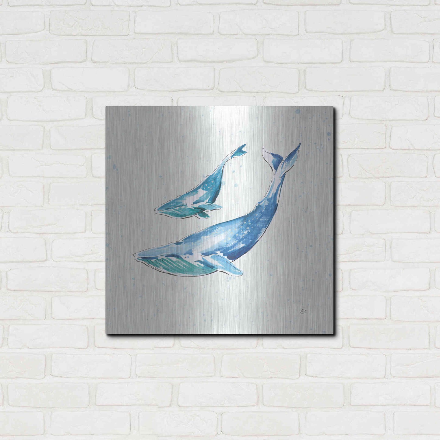 Luxe Metal Art 'Maritime VIII' by Daphne Brissonet, Metal Wall Art,24x24