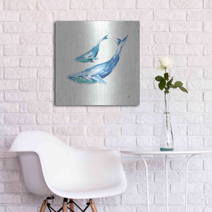 Luxe Metal Art 'Maritime VIII' by Daphne Brissonet, Metal Wall Art,24x24