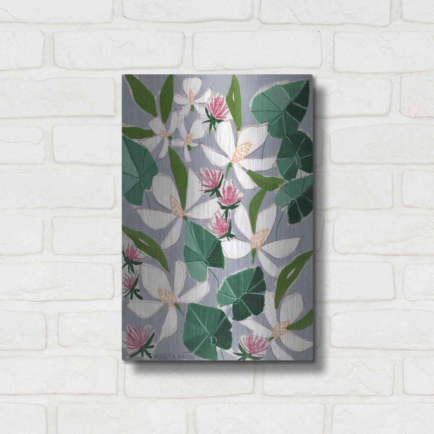 Luxe Metal Art 'Bohemia 2' by Marisa Anon, Metal Wall Art,12x16