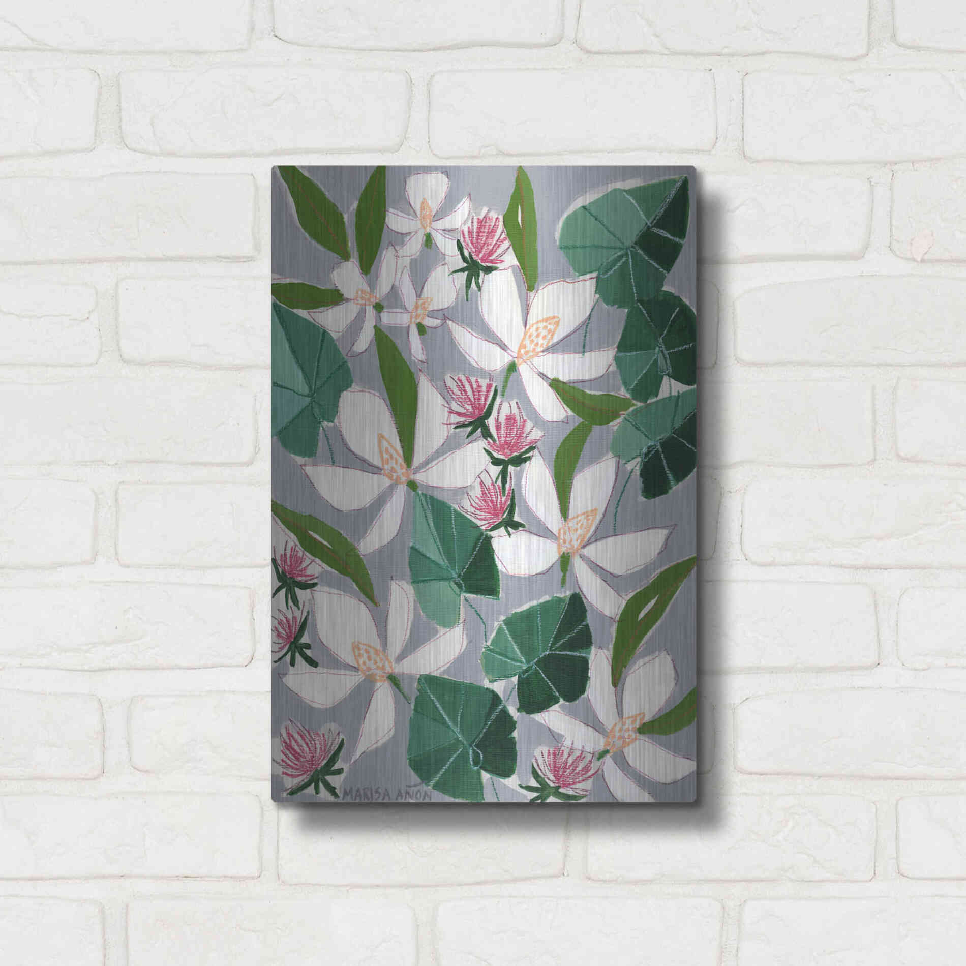 Luxe Metal Art 'Bohemia 2' by Marisa Anon, Metal Wall Art,12x16