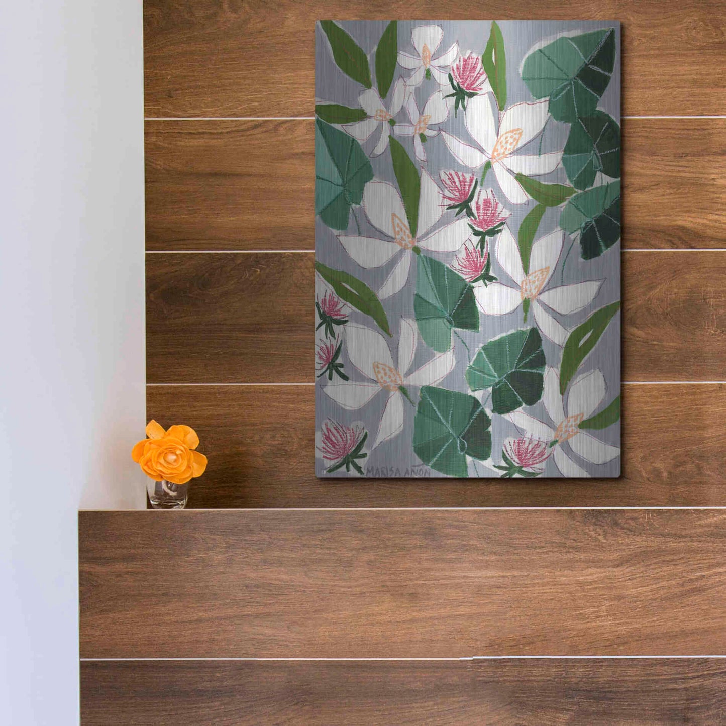 Luxe Metal Art 'Bohemia 2' by Marisa Anon, Metal Wall Art,12x16