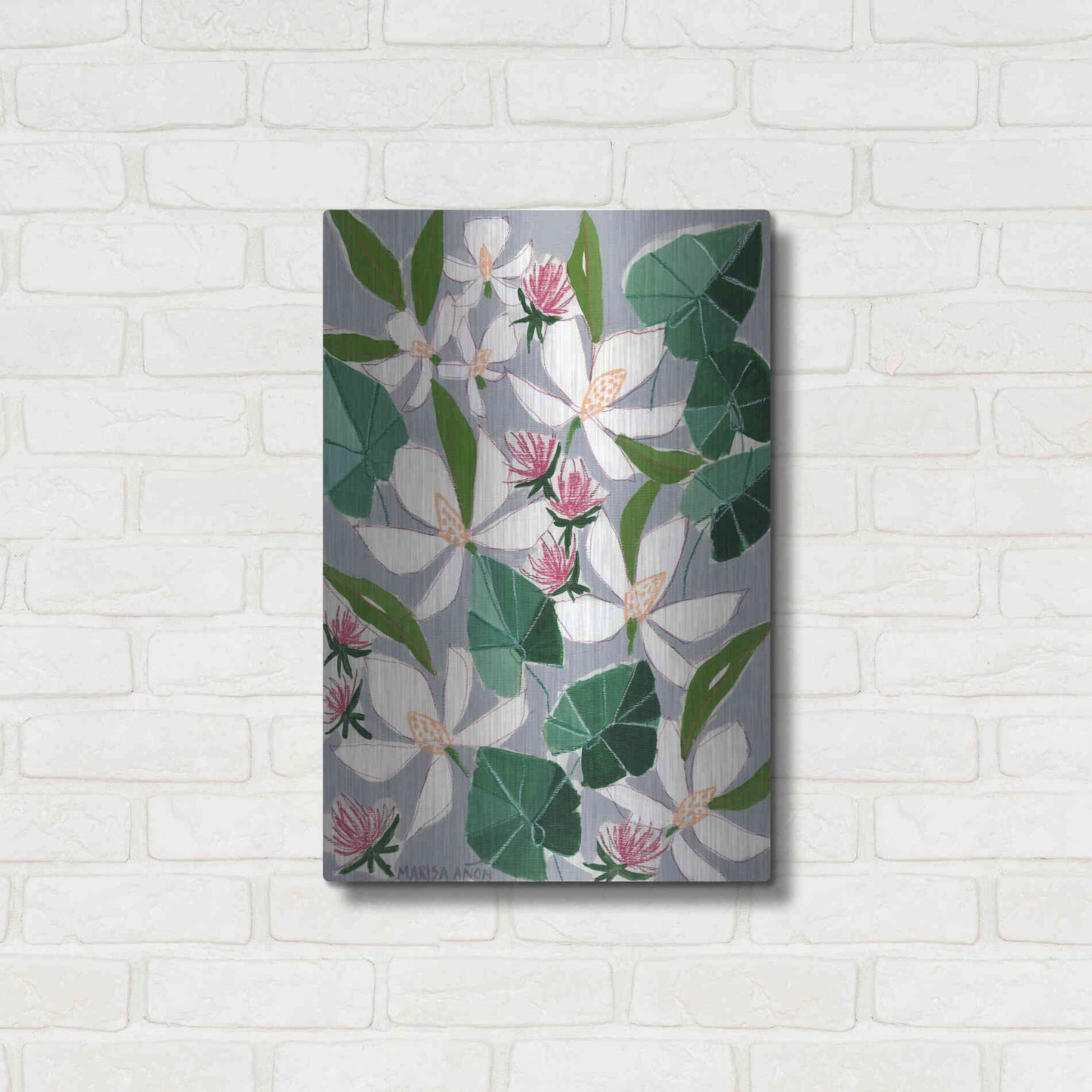 Luxe Metal Art 'Bohemia 2' by Marisa Anon, Metal Wall Art,16x24