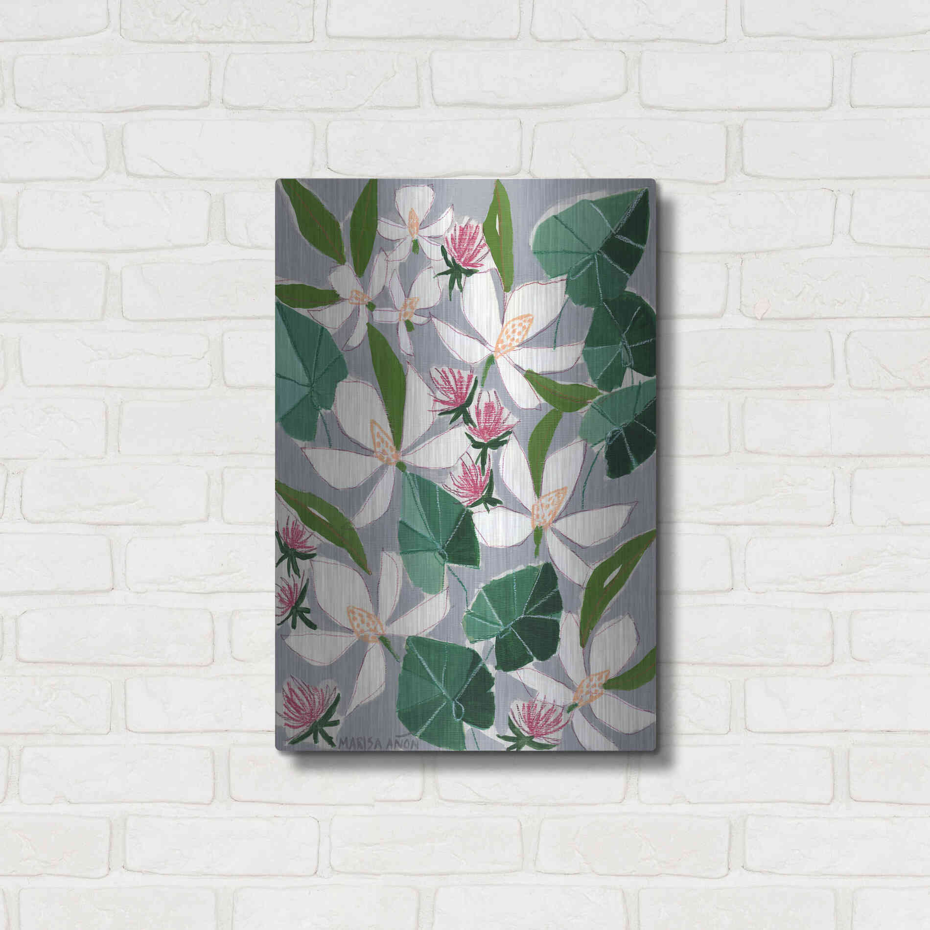 Luxe Metal Art 'Bohemia 2' by Marisa Anon, Metal Wall Art,16x24