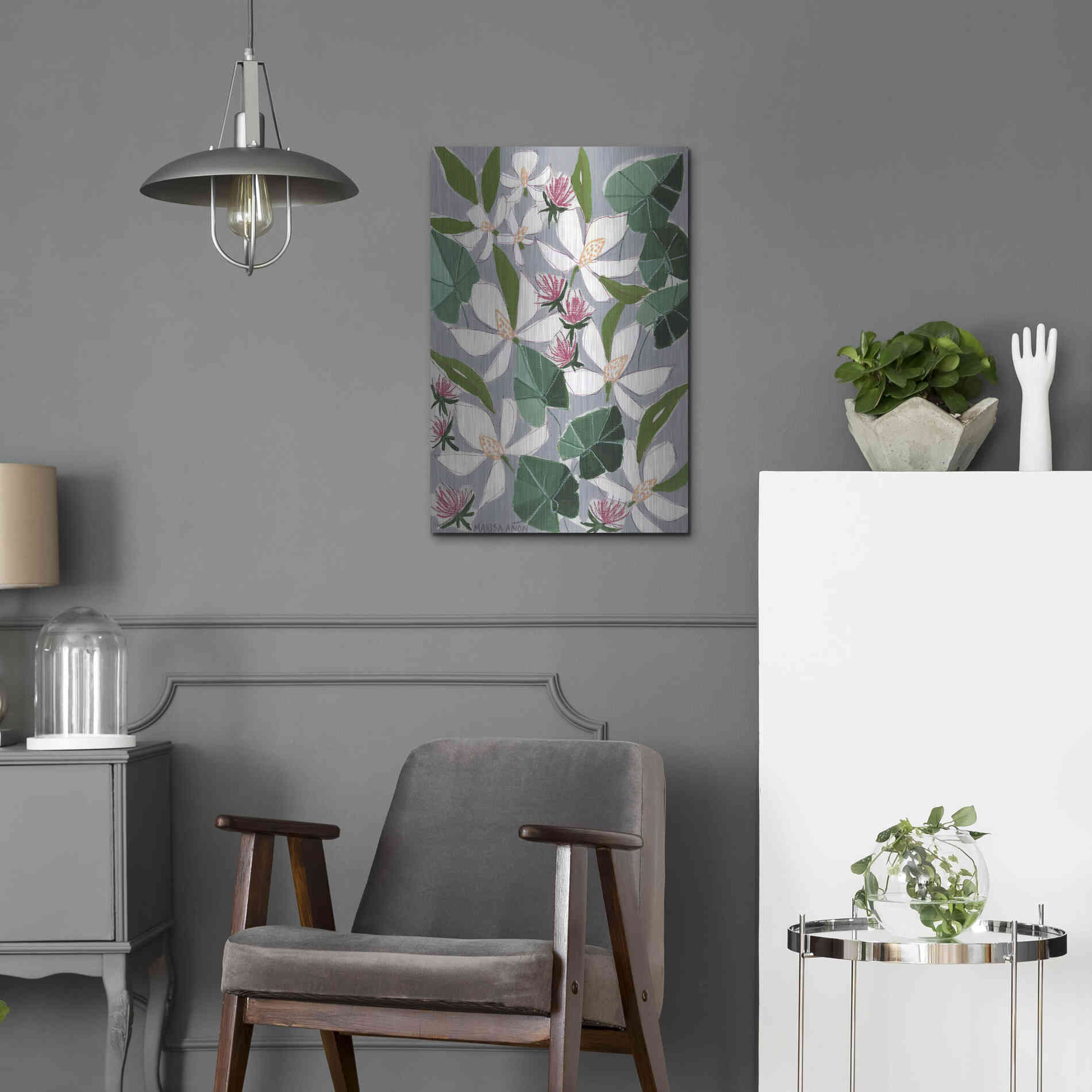 Luxe Metal Art 'Bohemia 2' by Marisa Anon, Metal Wall Art,16x24