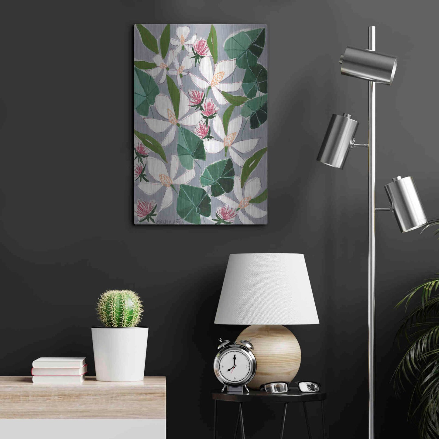 Luxe Metal Art 'Bohemia 2' by Marisa Anon, Metal Wall Art,16x24