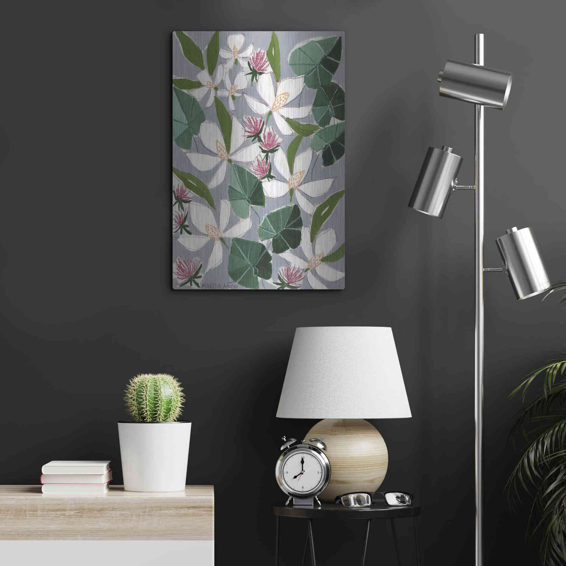 Luxe Metal Art 'Bohemia 2' by Marisa Anon, Metal Wall Art,16x24